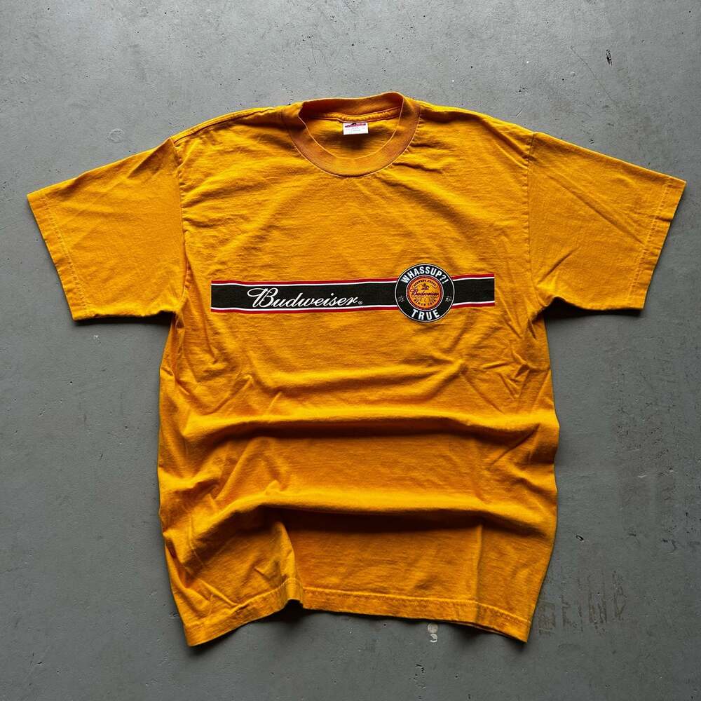 Vintage Budweiser Whassup? True Brewery Fresh Graphic T-Shirt
